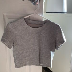 ALO Yoga Gray Crop Top